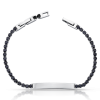 Pulseira masculina com Zircônias Negras