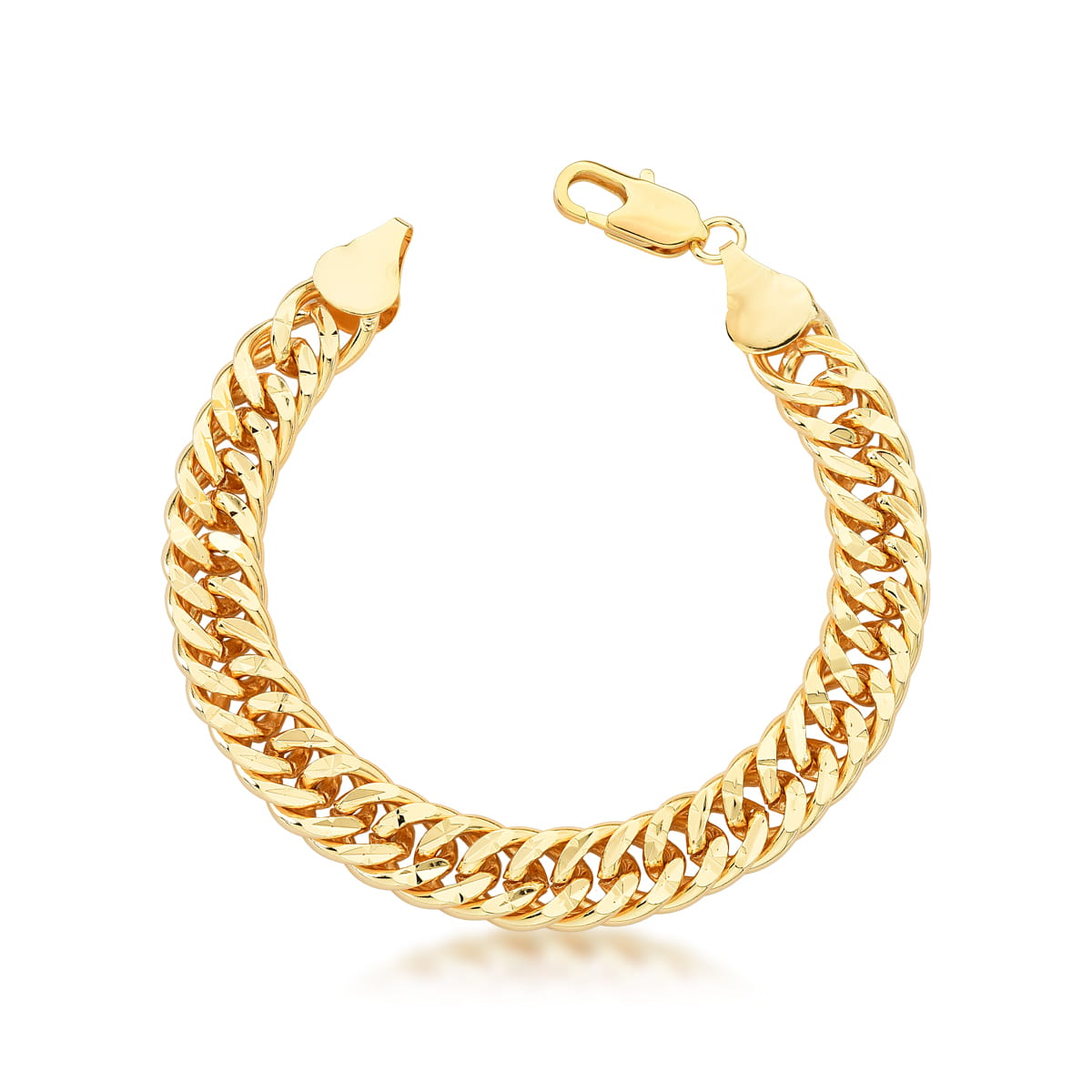Pulseira Maleável liso elo Groumet