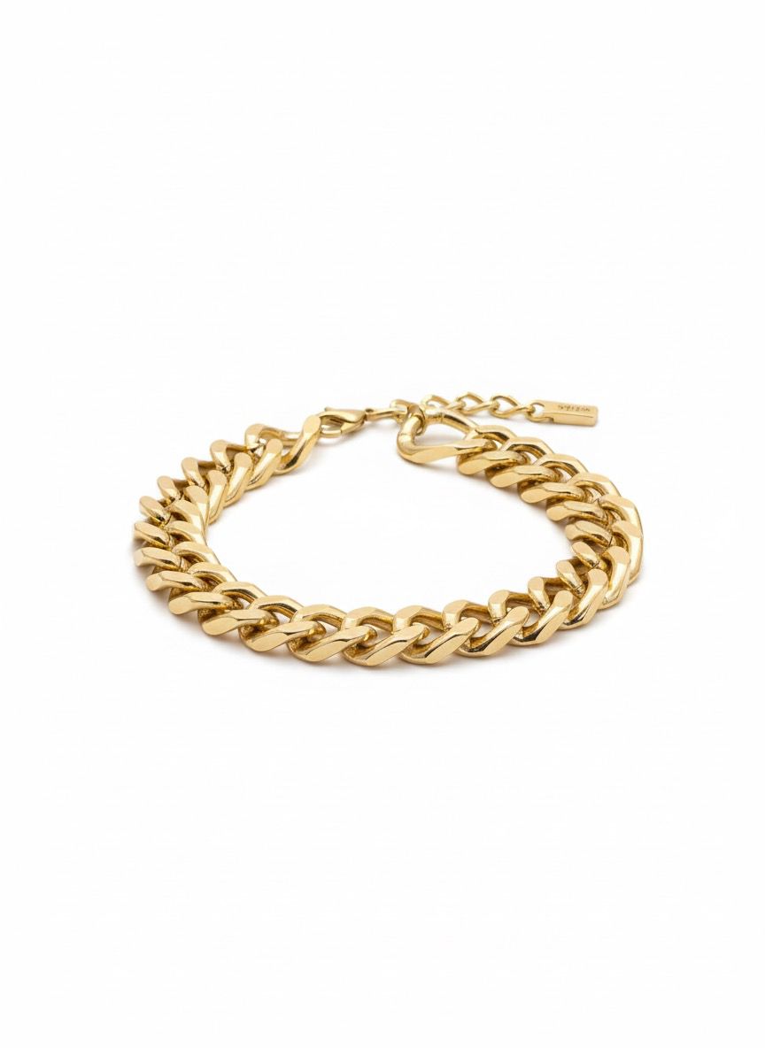 Pulseira Corrente Dourada Chic