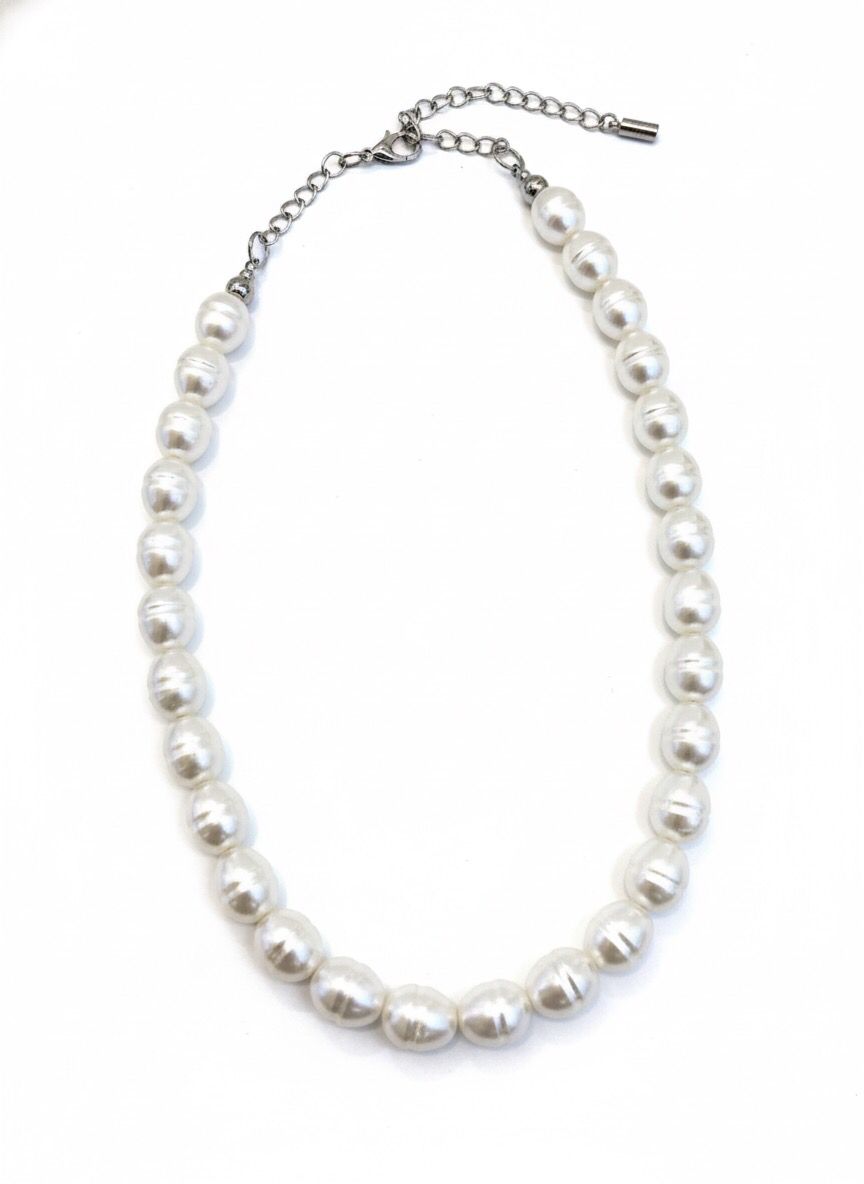 Colar Choker Pérolas Barrocas Rice