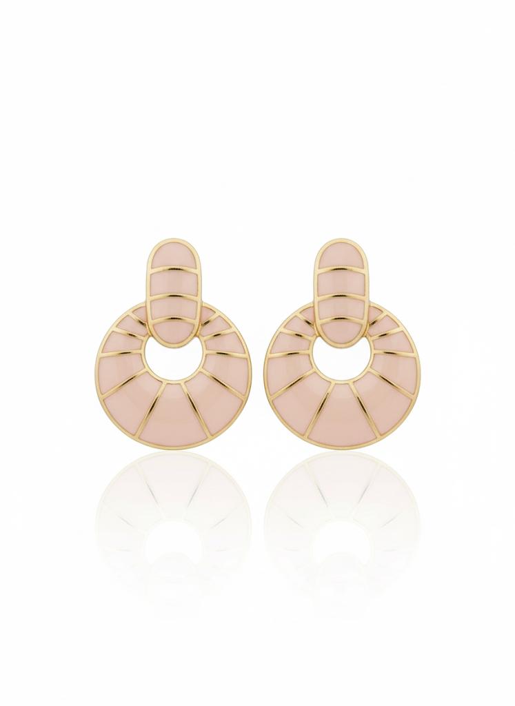 Brinco esmaltado Rosê