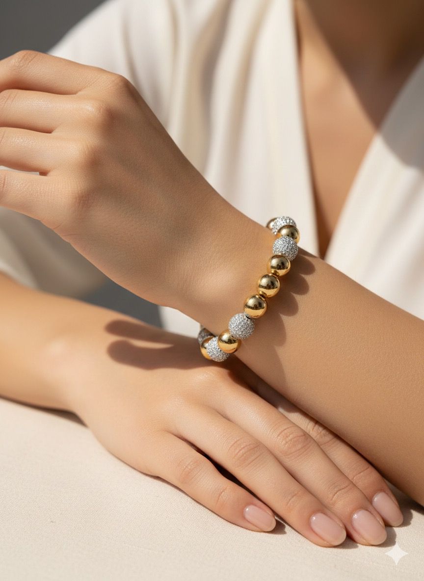 Pulseira Esferas Luxo