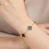 Pulseira Trevo Black Elegance