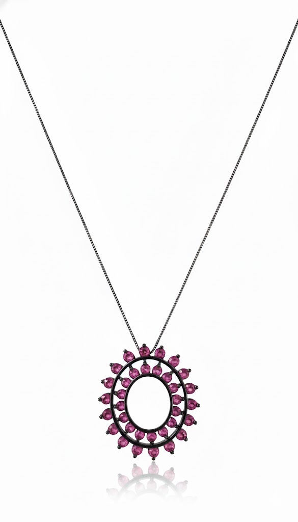 Colar Eclipse Rubi Noir