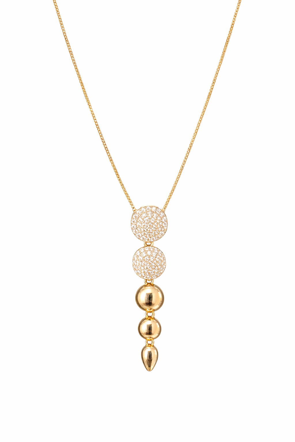 Colar Dourado Lumina Elegance