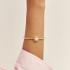 Bracelete Eleganza Pérola Dourada