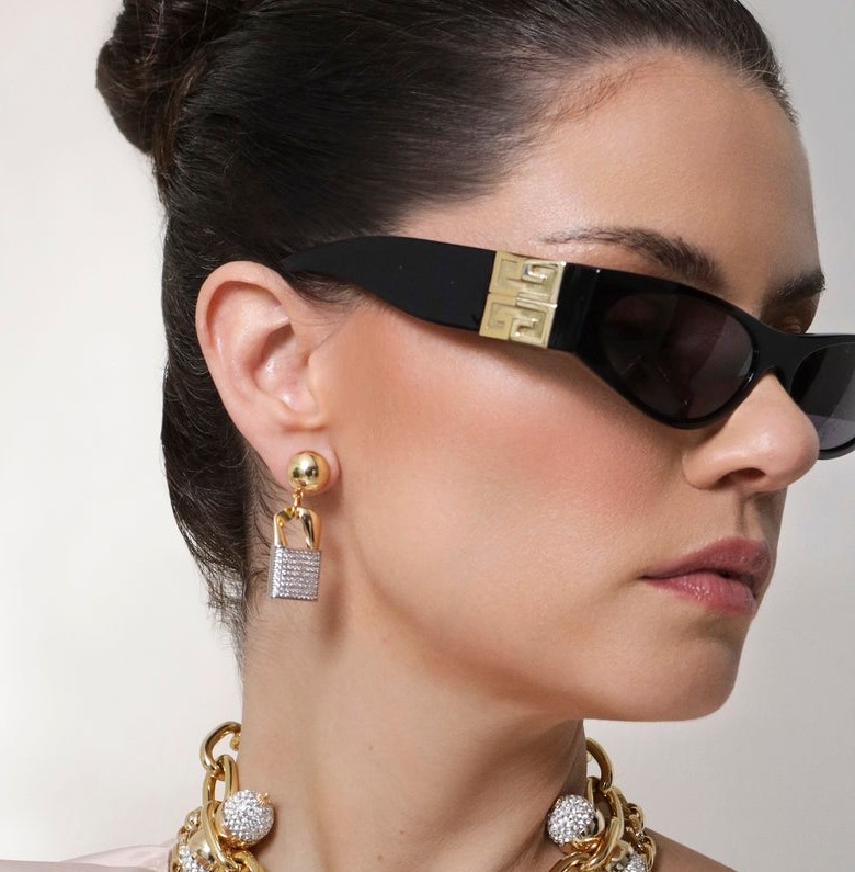 Brinco Cadeado Pavé