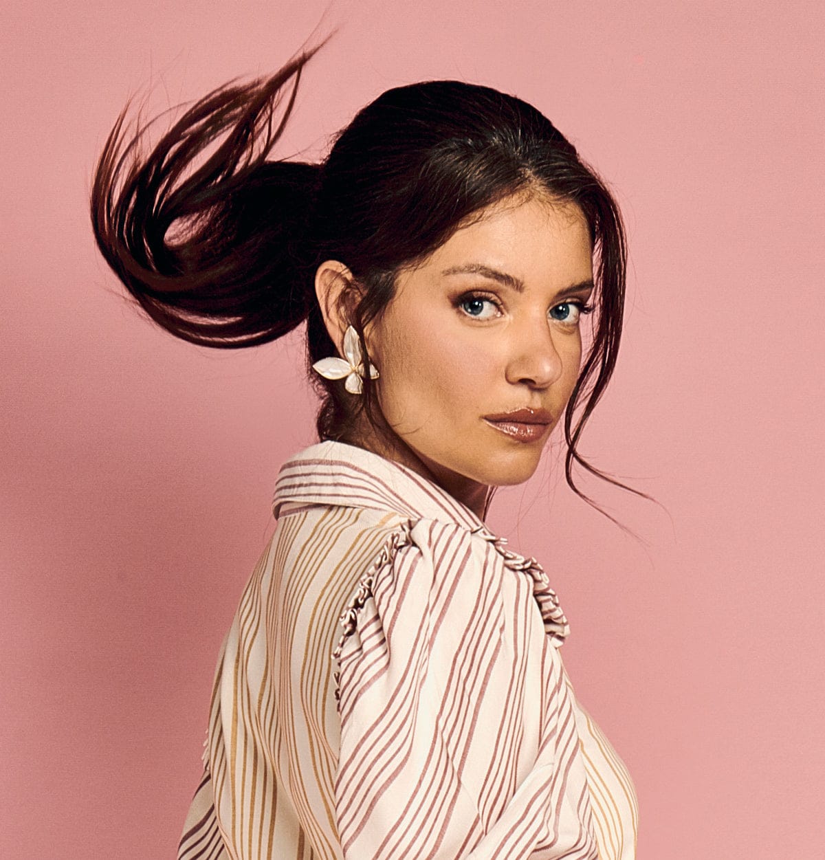 Brinco Borboleta de Madrepérola