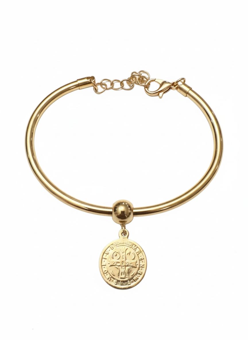 Bracelete Elegância Dourada São Bento