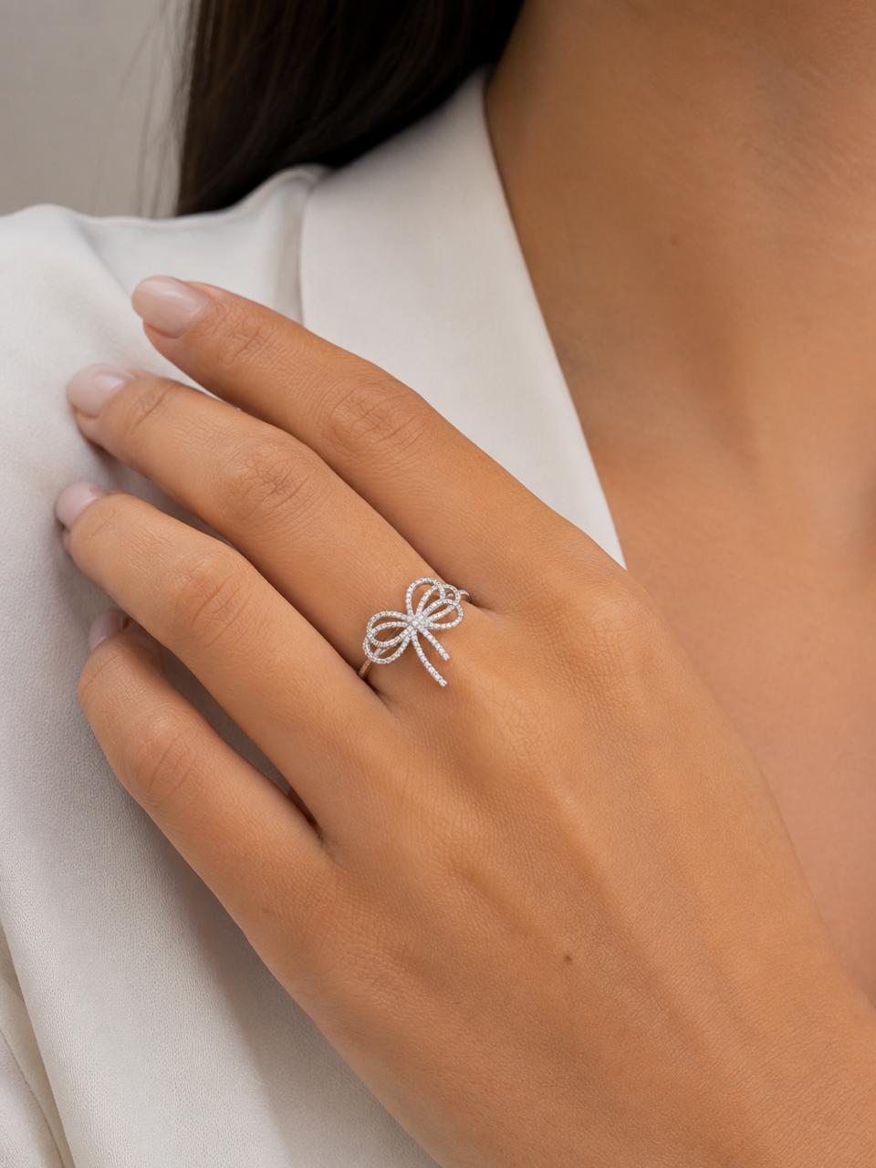 Anel Laço Moissanite
