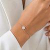 Pulseira Flor Moissanite