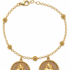 Pulseira Sagrado Coração Amorinhas Dourada