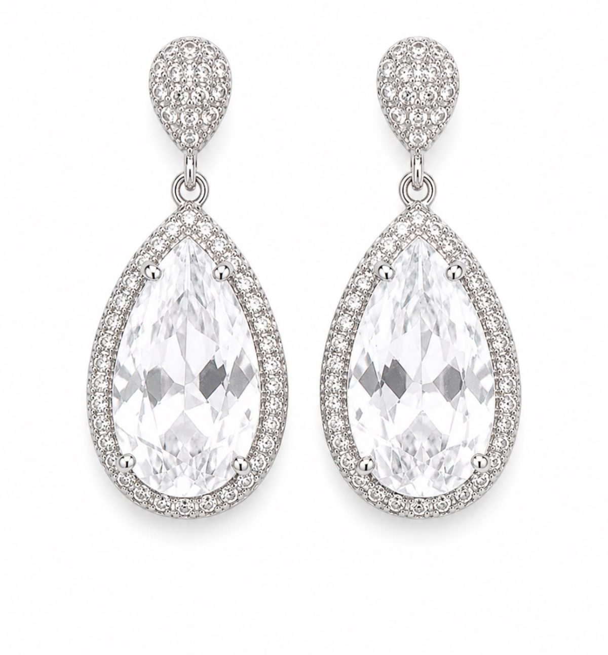 Brinco Cristal Premium em Gota