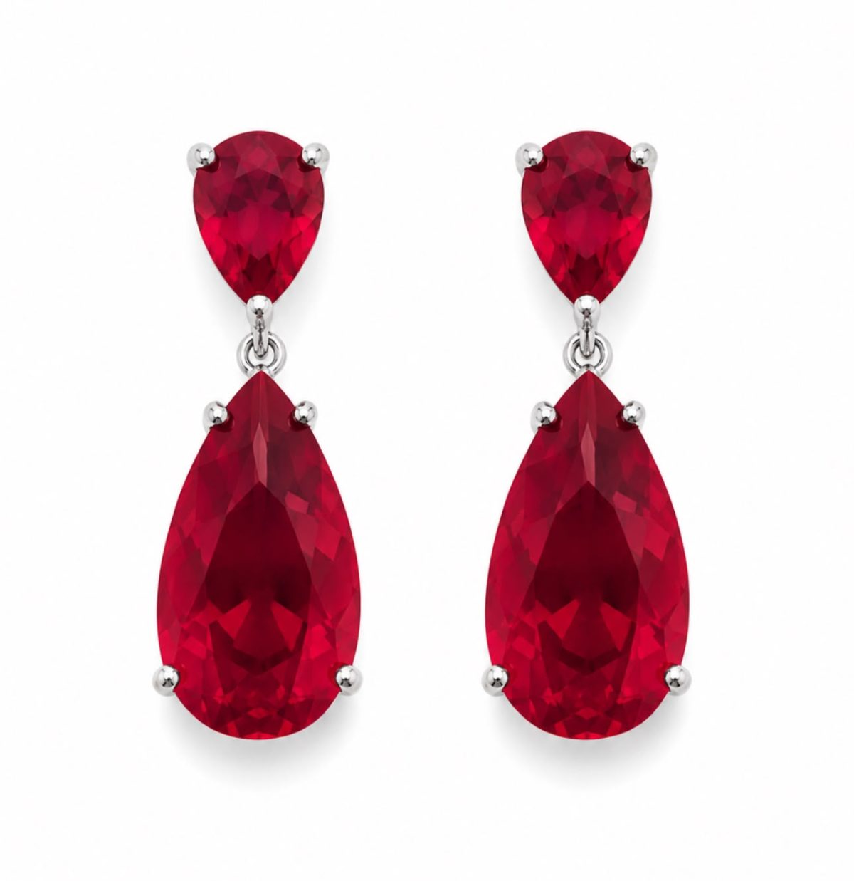 Brinco Red Crystal Lux