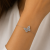 Pulseira Borboleta Brilho Encantado em Prata 925