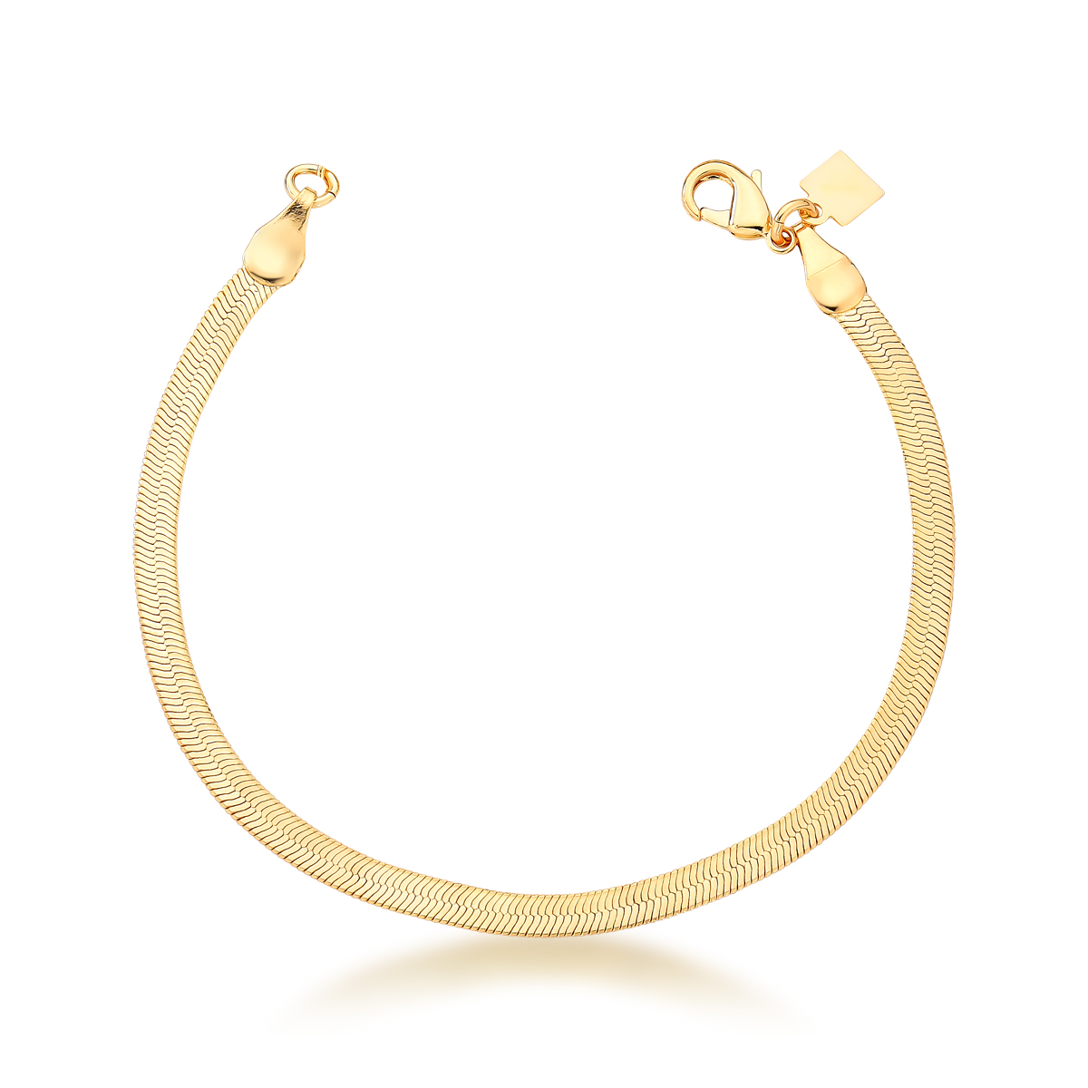 Pulseira Flat Premium Banhada a Ouro