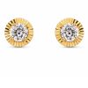 Brinco Solar Moissanite em Prata 925 com Banho de Ouro 18K