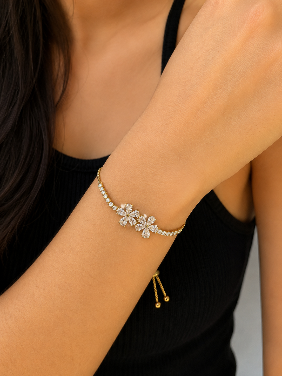 Pulseira Flores de Luz com Regulagem
