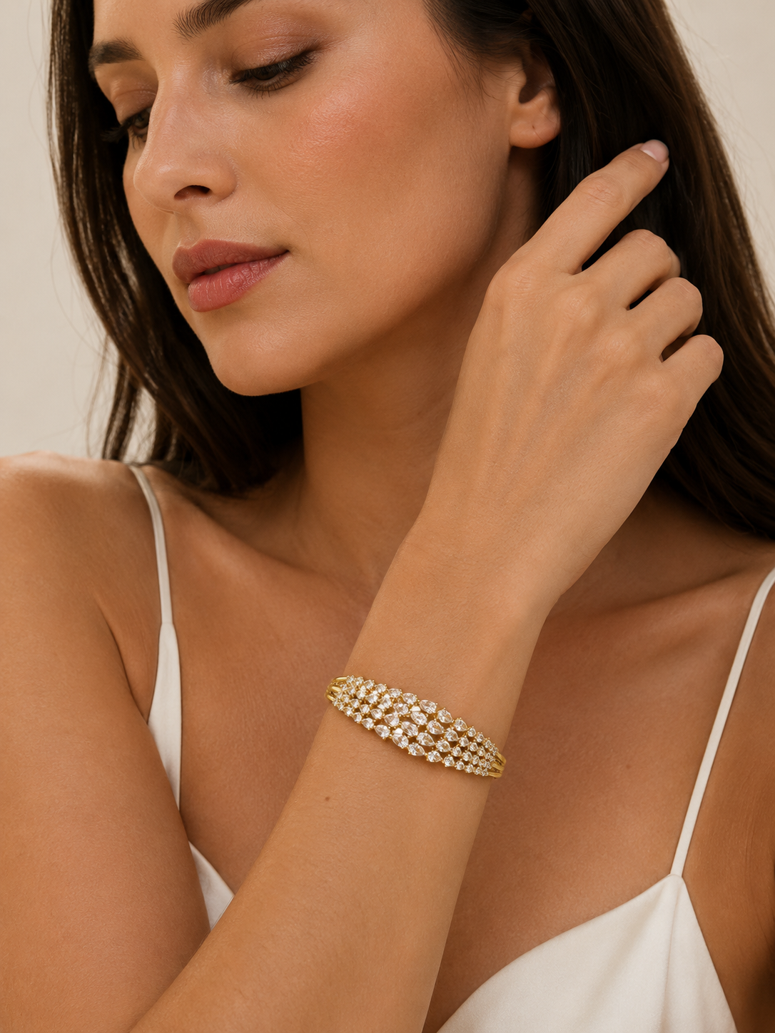 Bracelete Cravejado Lumière Gold