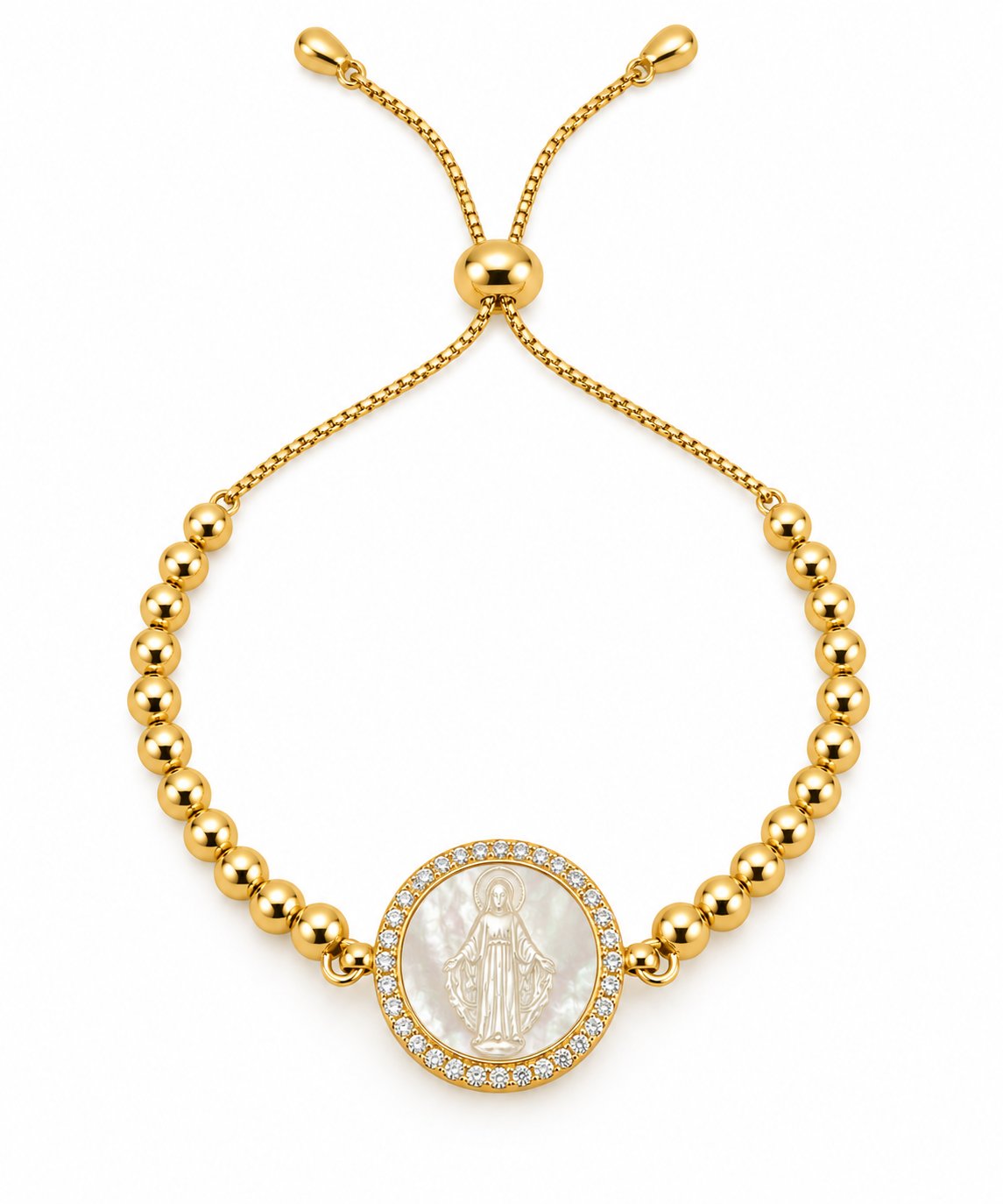 Pulseira Nossa Senhora das Graças Madre-Pérola