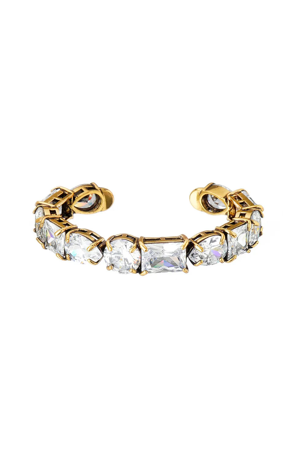 Bracelete Maxi Zircônias Brisa Ouro Vintage