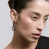 Brinco Front Back Longo Brisa Ouro Vintage
