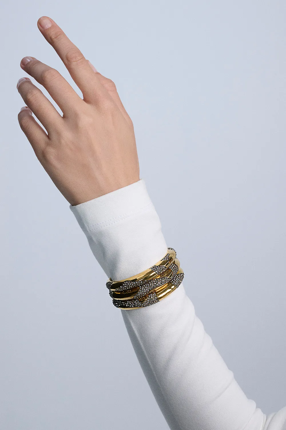 Kit 3 Pulseiras Bangle Animal Print Ouro Vintage