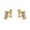 Brinco Bambu com Cristal